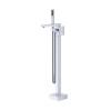 Bathtub Faucet Set FTD003 | Wholesale | Bold Square Architecture Chrome Spout with Linear Handheld Shower | Factory Direct Supplier