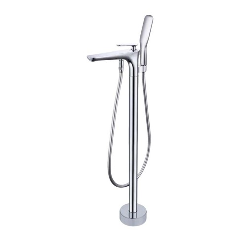 Bathtub Faucet Set  FTD004 | Wholesale |  Mirror-Polished Chrome Single Lever with Precision Hand Spray | Factory Direct Bulk Supply
