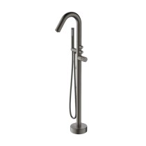 Bathtub Faucet Set FTD005 | Wholesale | Gunmetal Gooseneck Spout with Hand Shower | Global Contractor Supply