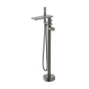 Bathtub Faucet Set FTD006 | Wholesale | Matte Gunmetal Square Spout with Single Handle Handheld Shower | Factory Direct Bulk Supply