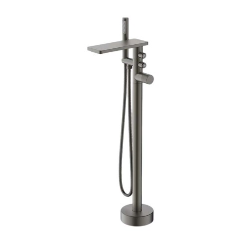 Bathtub Faucet Set FTD006 | Wholesale | Dark Gunmetal Waterfall Spout with Handheld Shower Set | Factory Direct Supply