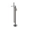 Bathtub Faucet Set FTD007 | Wholesale | Dark Gunmetal Minimalist Straight Spout with Hand Shower | Global Contractor Supply