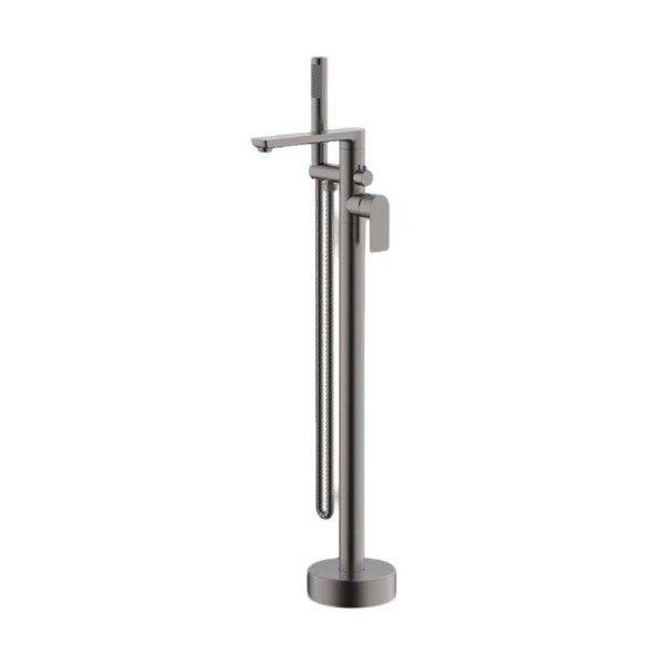 Bathtub Faucet Set FTD007 | Wholesale | Gunmetal Horizontal Straight Spout with Hand Shower | Bulk Supply