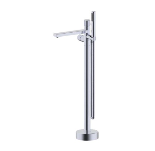 Bathtub Faucet Set FTD008 | Wholesale | Modern Chrome Minimalist Straight Spout with Hand Shower | Factory Direct Supply