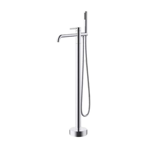 Bathtub Faucet Set FTD009 | Wholesale | Polished Chrome Arc Spout with Handheld Shower Set | Bulk Supply