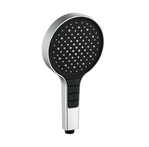Hand Shower P135 | Wholesale | 135mm Large Round 4-Mode Shower Head with Water Stop Button | Manufacturer Factory Direct