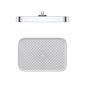 Head Shower G8 | Wholesale | 12 Inch ABS Single Function Rounded Rectangle Ceiling Showerhead | Global Contractor Supply