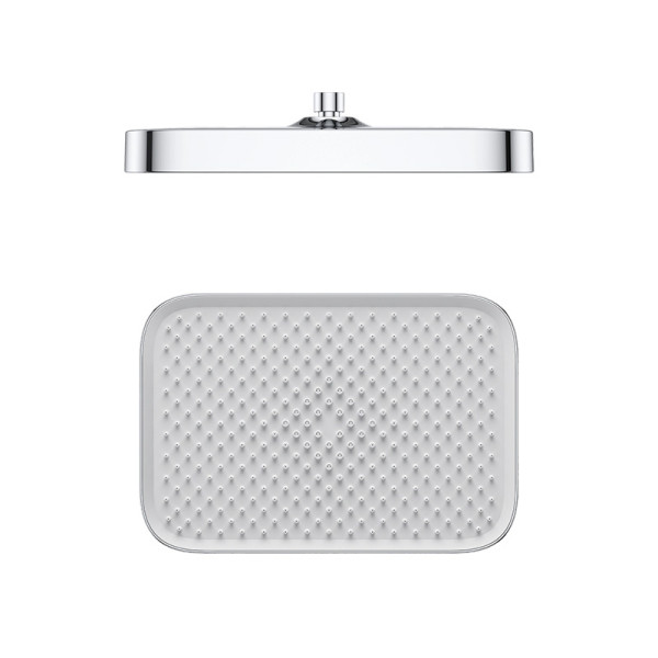 Head Shower G8 | Wholesale | 12 Inch ABS Single Function Rounded Rectangle Ceiling Showerhead | Global Contractor Supply