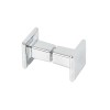 Shower Handle LS-3115C | Wholesale | Double-Sided Square End ABS Chrome Pull Handle for Shower Enclosure Easy Install | Factory Direct Supply