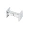 Shower Handle LS-3115C | Wholesale | Double-Sided Square End ABS Chrome Pull Handle for Shower Enclosure Easy Install | Factory Direct Supply