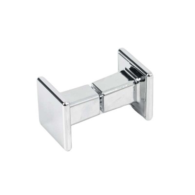 Shower Handle LS-3115C | Wholesale | Double-Sided Square End ABS Chrome Pull Handle for Shower Enclosure Easy Install | Factory Direct Supply