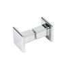 Shower Handle LS-3115C | Wholesale | Double-Sided Square End ABS Chrome Pull Handle for Shower Enclosure Easy Install | Factory Direct Supply
