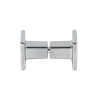 Shower Handle LS-3115C | Wholesale | Double-Sided Square End ABS Chrome Pull Handle for Shower Enclosure Easy Install | Factory Direct Supply
