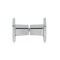 Shower Handle LS-3115C | Wholesale | Double-Sided Square End ABS Chrome Pull Handle for Shower Enclosure Easy Install | Factory Direct Supply