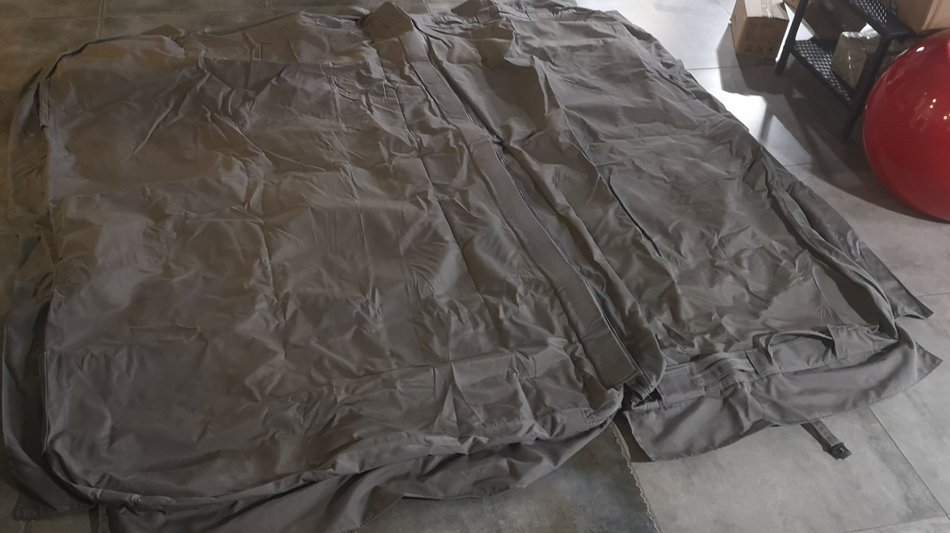 SEFM spa cover sample exterior full view laid flat for measurement