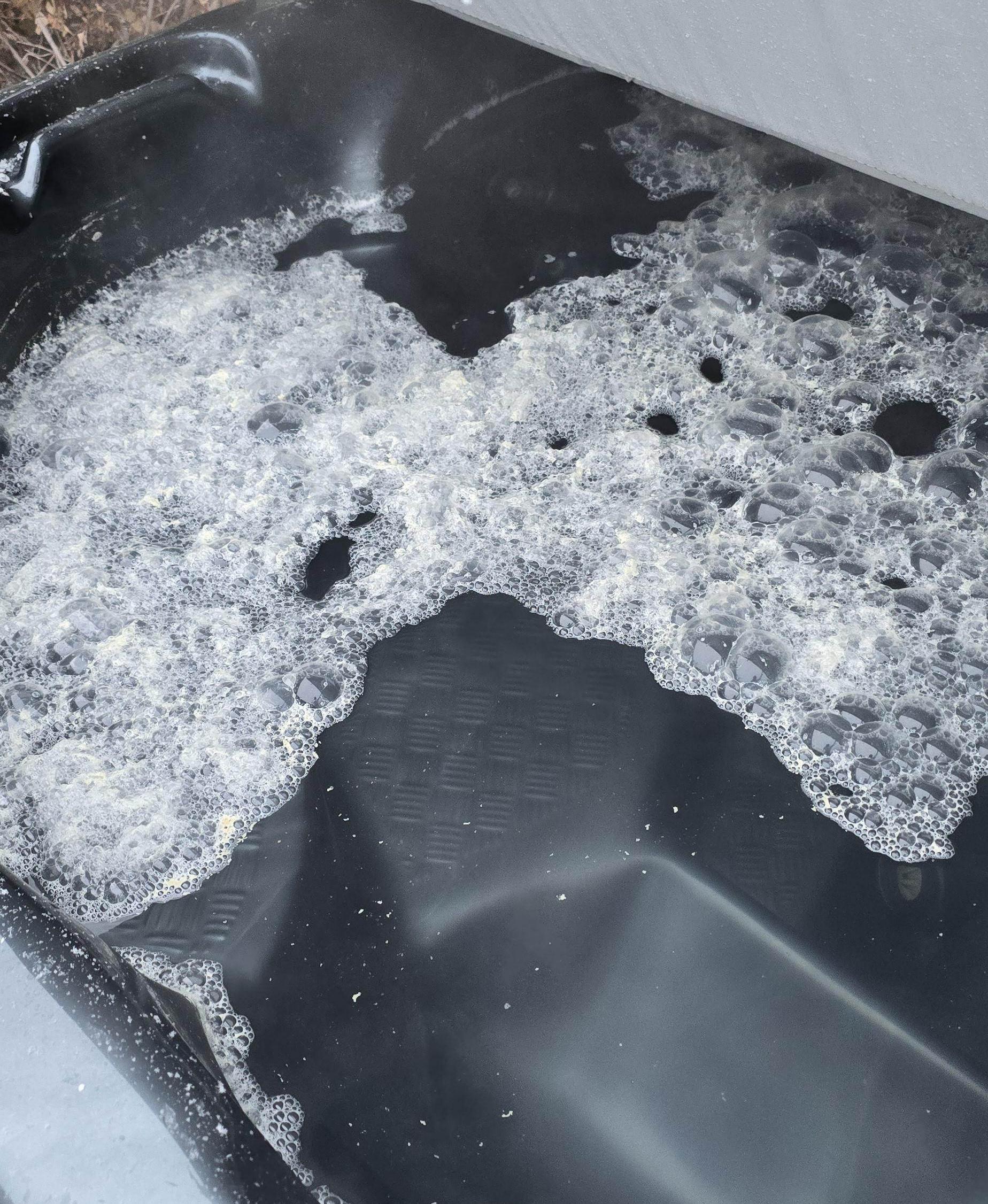 water foaming