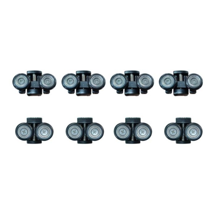 HL-K05 matte black shower door rollers for matte black finish projects