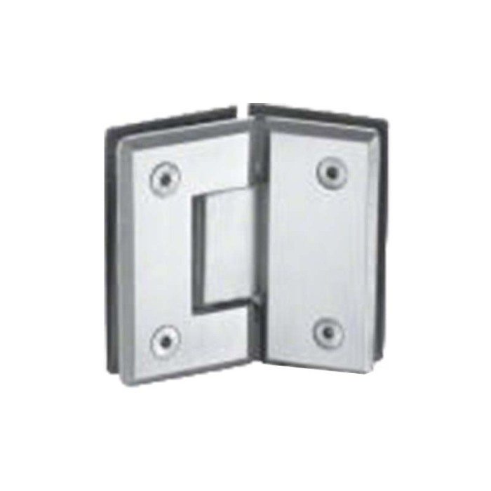 XM-6005 angled shower door hinge for glass-to-glass installation