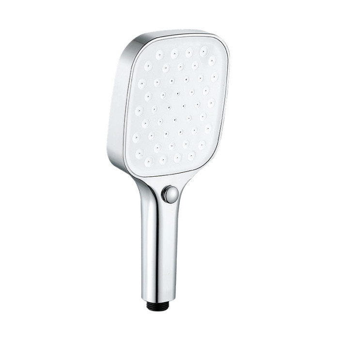 XQ112 square handheld shower with white spray face and side button