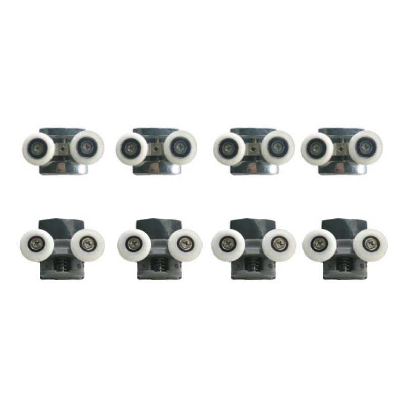 HL-632 shower door rollers with top and bottom double wheel set