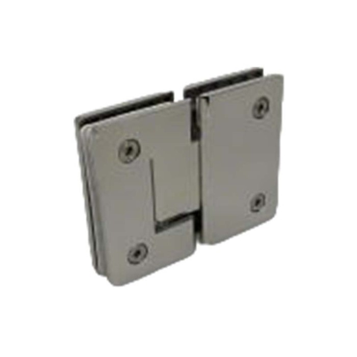 XM-6013 glass-to-glass shower door hinge with square face plates