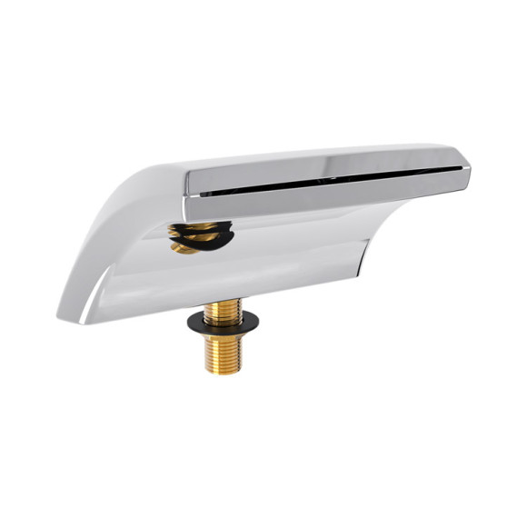 Bathtub Waterfall PB-12 | Wholesale| Brass Deck Mounted Stainless Steel Wide Flow Waterfall Faucet for Hydrotherapy | Bulk Sale from Factory
