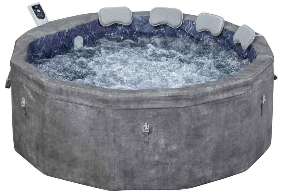 Foam wall hot tub