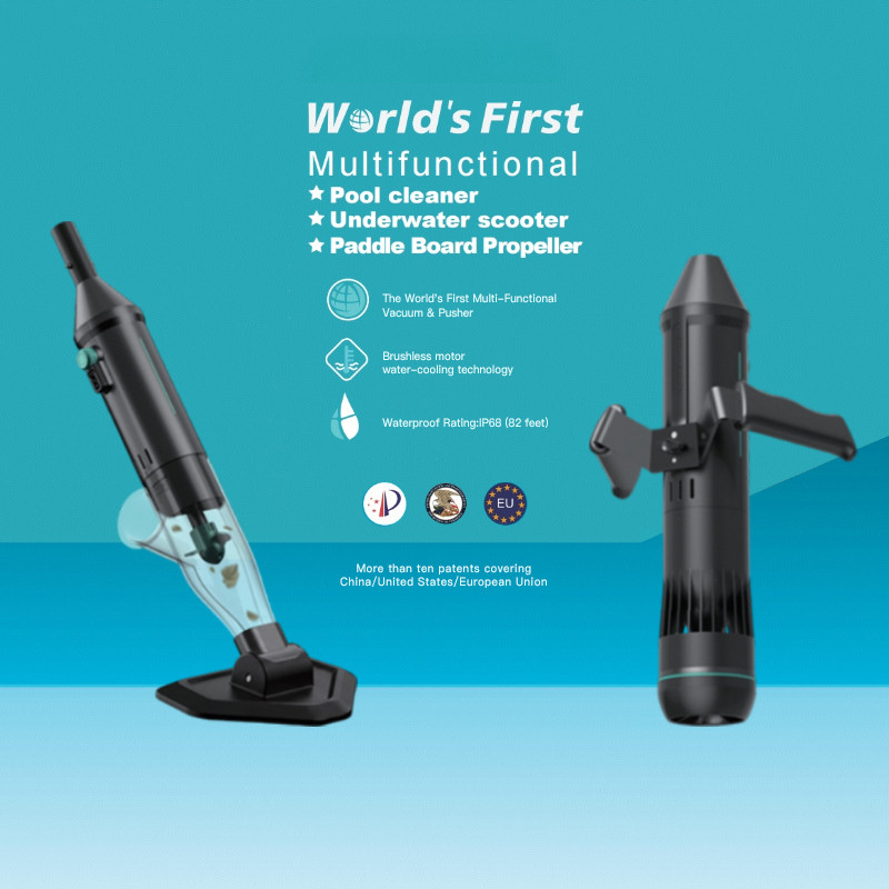 Pool Vacuum Cleaner & Underwater Scooter 25V1 Views