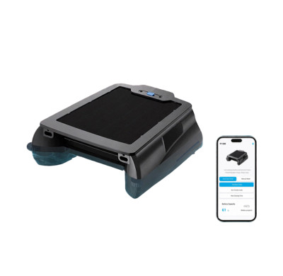 Pool Surface Skimmer AQ-900 | Wholesale | Solar-Powered Cleaner with Automatic Sun Seeking and Adapter Charging | B2B Global Supply