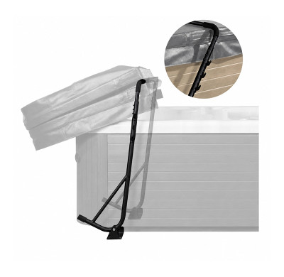 Spa Cover Lifter JZ-278-2 | Wholesale | Black-Finished Aluminum Lifter for Easier Cover Storage | Commercial Project Supply
