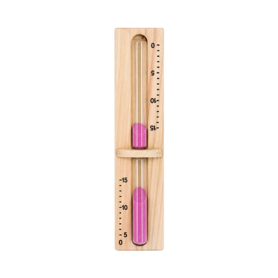 Sauna Sand Timer V-H003 | Wholesale | 15 Min Pine Wood Sauna Hourglass Pink Sand Watch | B2B Bulk Supply