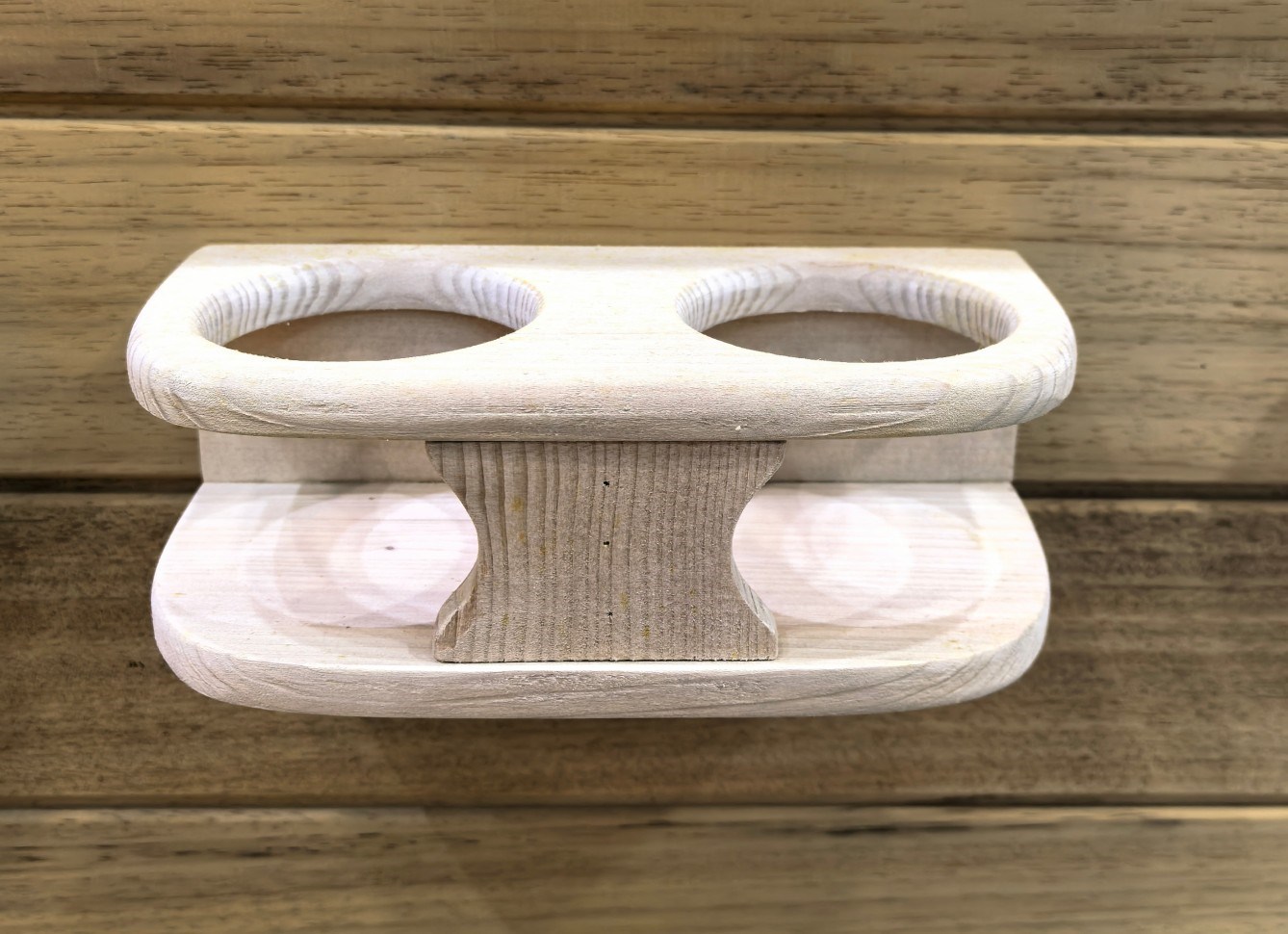 Canadian hemlock sauna cup rack