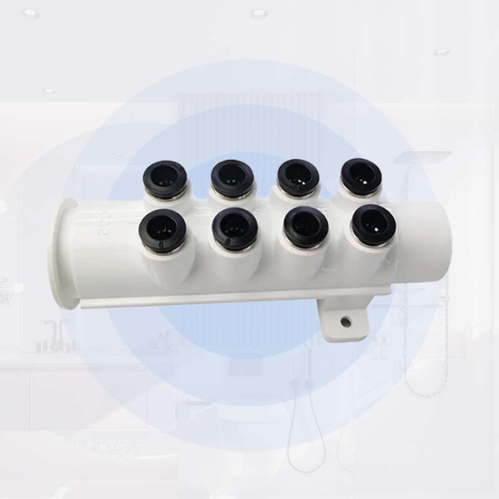 Spa Water Distribution Manifold AM200-8 | Wholesale | Multi-Outlet Manifold for Hot Tub | Commercial Bulk Supply