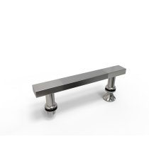 Shower Handle Factory LS-622 | Wholesale Flush Pull Handle Shower Cabin Glass Door Curve Double Sided Door Pull Handle