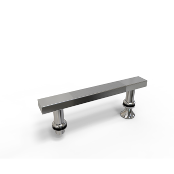Shower Handle Factory LS-622 | Wholesale Flush Pull Handle Shower Cabin Glass Door Curve Double Sided Door Pull Handle