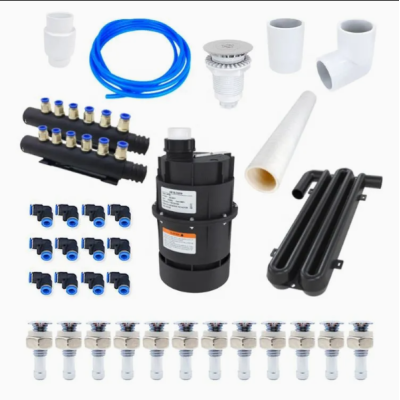 Hot Tub Air Massage Kit | Wholesale | 12-Jet Air Spa System with Dual Manifolds, Non-Return Safety Design & Optional 300W/700W Blower – Balanced Bubble Massage for Premium Tubs