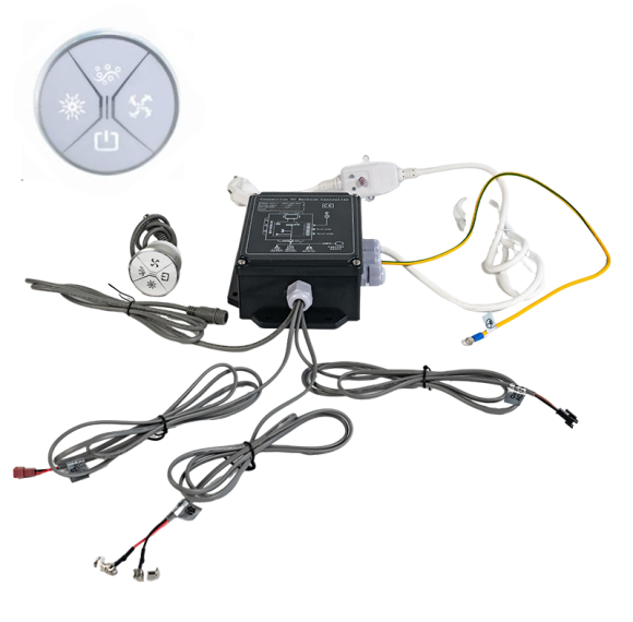 Hot Tub Control Kit PR-03 | Wholesale | Massage Bathtub Controller with Control Panel & Control Box – Controls Bubble Bath, Water Pump & Lighting Functions for Spa Systems