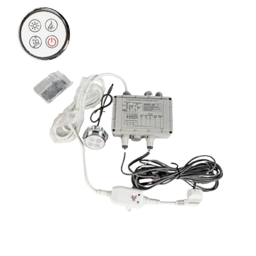 Hot Tub Control Kit H2806 | Wholesale | Bathtub Control System with Control Panel and Control Box – Manages Water Pump, Air Pump & Lighting Functions – Ideal for Spa Installations