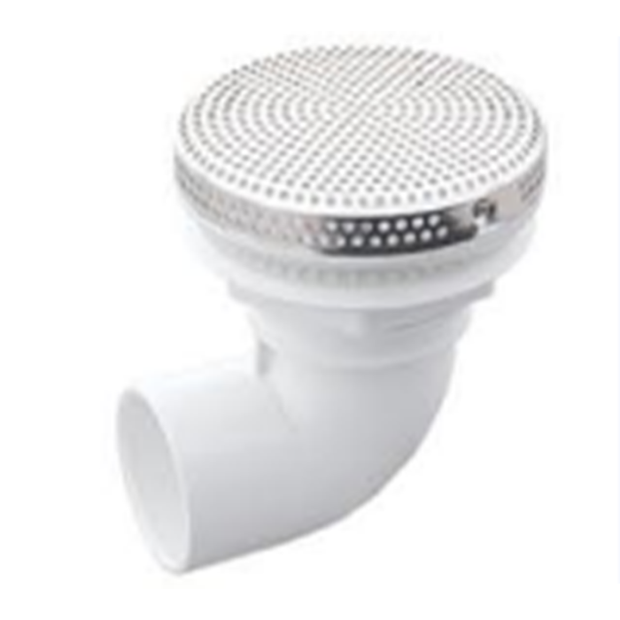 Bathtub Suction H-202C | Wholesale | 2" Stainless Steel Front Suction Fitting | Bulk Supply from Factory