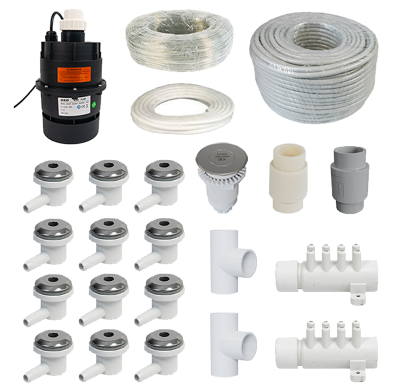 Bathtub Air System  AJ-S34 | Wholesale | Complete Air Massage Kit  for Hot Tub | Support OEM