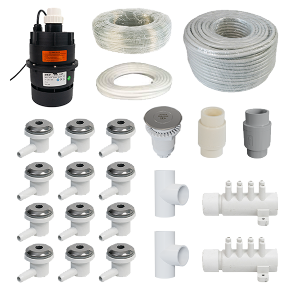 Bathtub Air System  AJ-S34 | Wholesale | Complete Air Massage Kit  for Hot Tub | Support OEM