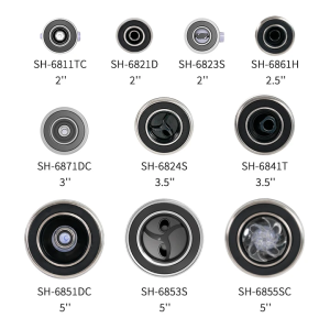 Spa Jet  SH Series | Wholesale | 304 Stainless Stee Air-Water Mixed Nozzle |  Factory Direct Supply