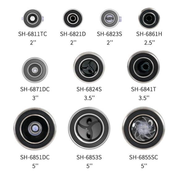 Spa Jet SH Series | Wholesale | 304 Stainless Stee Air-Water Mixed Nozzle | Factory Direct Supply