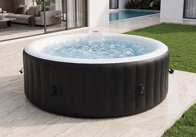 Inflatable hot tub