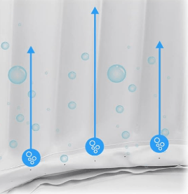 Bottom bubble massage system