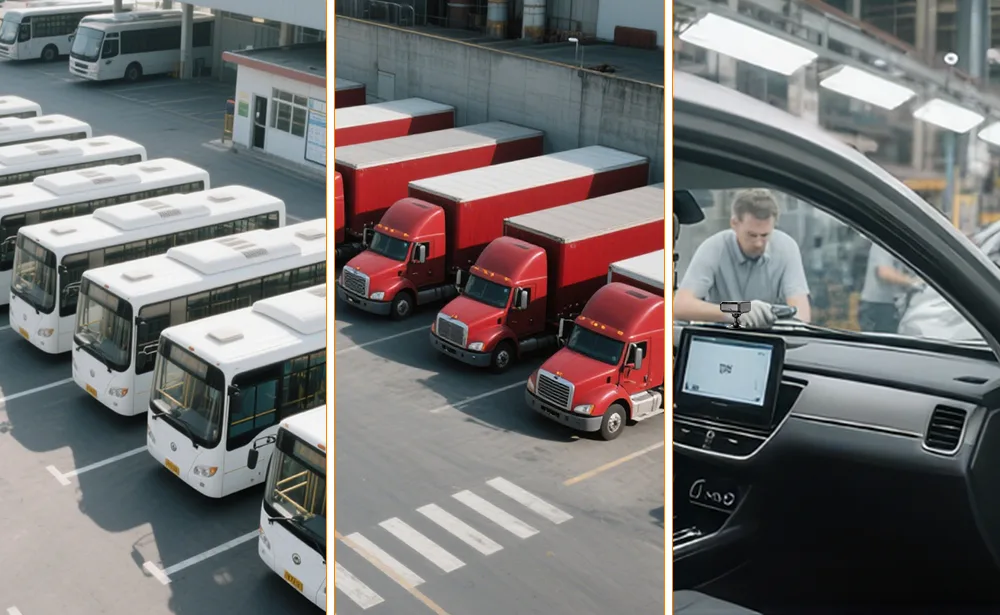 DMS camera used in different vehicle types