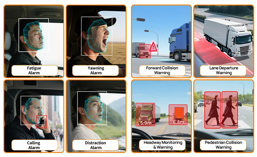 Fleet manager checking truck operations