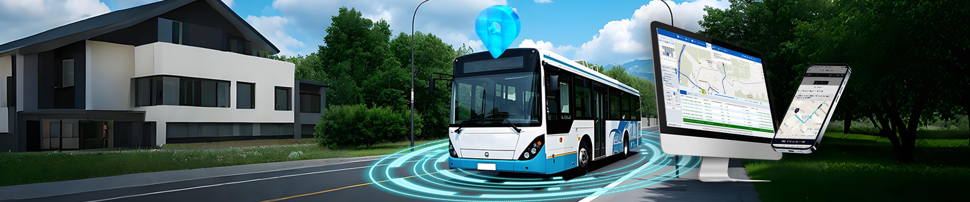 Robuste AI MDVR Videoaufzeichnung und Flottentelematik für Linienbusse