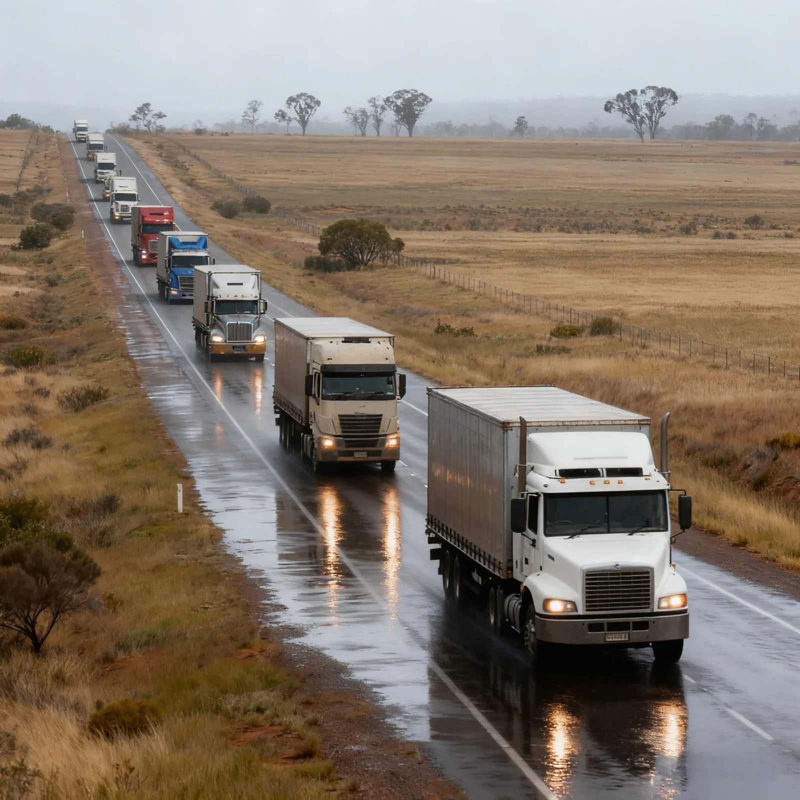 Commercial fleet vehicle operating in Victoria