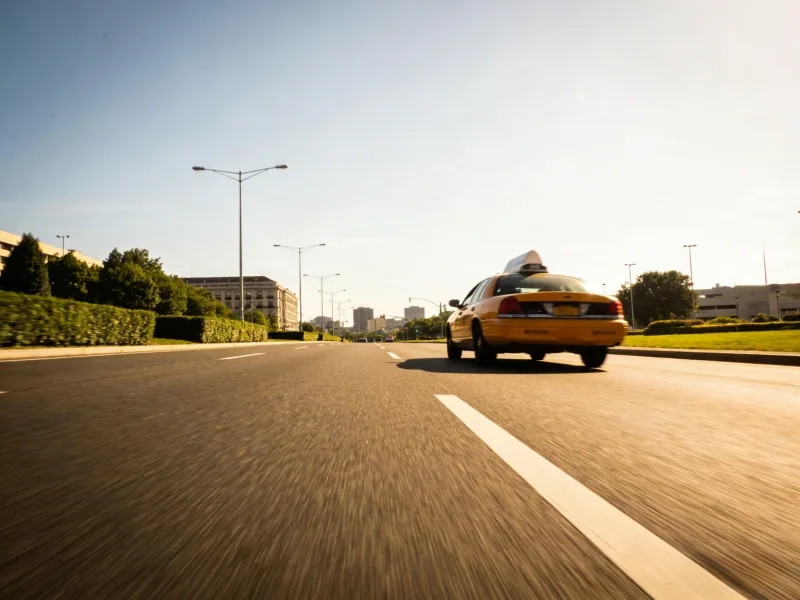 Commercial vehicle travelling at a controlled speed